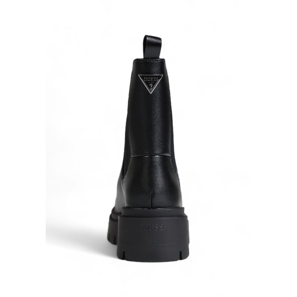 Guess Schwarze Polyethylen-Ankle-Boots